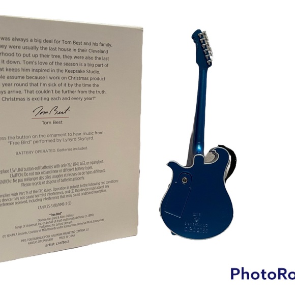 Hallmark 2018 Free Bird guitar ornament, in box - Picture 2 of 2
